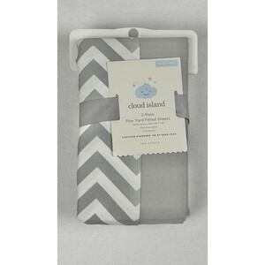 Cloud Island Baby Bedding Bundle Play Yard Sheets + Changing Pad Covers Bundle